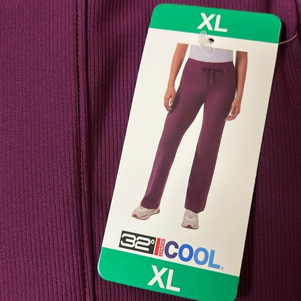 NWT 32 Degrees cool Women's Flare Pant purple XL - Picture 5 of 6